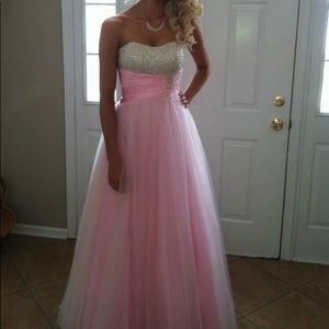 Pink prom dress